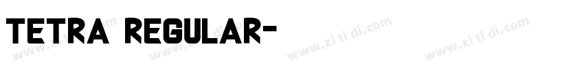 tetra regular字体转换